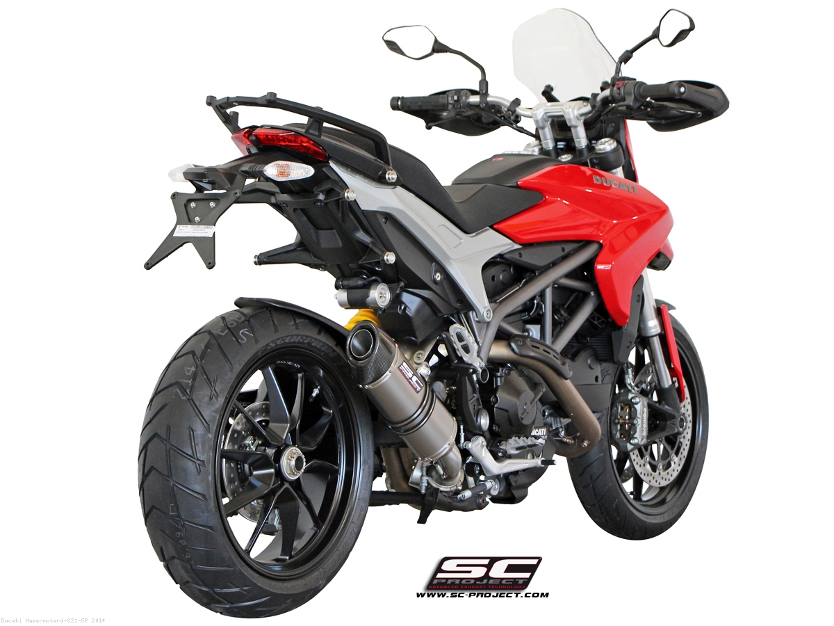 Oval Low Mount Exhaust by SC-Project Ducati / Hypermotard